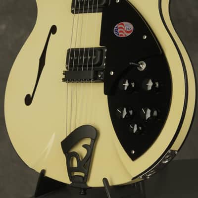 2017 Rickenbacker 360 WB SPC LMC "Rose Morris" Light Mocha Cream DOUBLE BOUND!!! image 7
