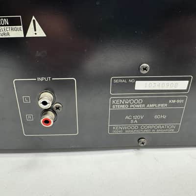 Kenwood KM-991 Stereo Power Amplifier Tested Working image 7