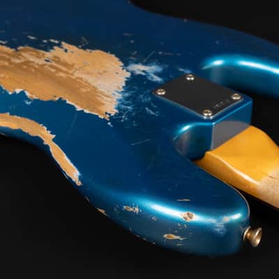 2014 Fender Custom Shop '64 Jazz Bass Heavy Relic - Lake Placid Blue with Matching Headstock | USA 1964 Vintage Reissue 4-String | CoA OHSC image 15