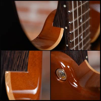 Charvel MJ Dinky DK24 HSH 2PT W MAH FM Flame Maple Top in Antique Burst 2024 w/OSSC (B-Stock) image 10