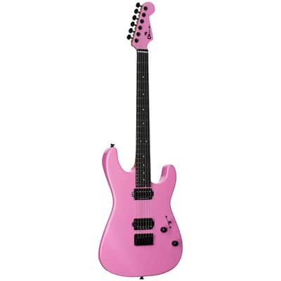 Charvel Pro-Mod Plus SD1 HH HT Electric Guitar, with Ebony Fingerboard, Platinum Pink image 2