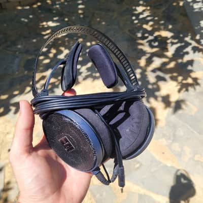 Audio-Technica ATH-R70X Open-Back On-Ear Reference Monitor Headphones 2010s - Black image 1