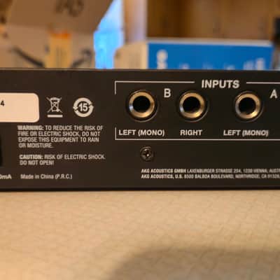 AKG HP4E 4-Channel Headphone Amp 2010s - Black image 3