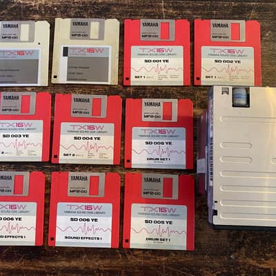 Yamaha TX16W Parts Floppy Drive & Sound Library Manual