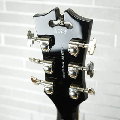 D'Angelico Premier DC Semi-Hollow Double Cutaway - Solid Black image 13