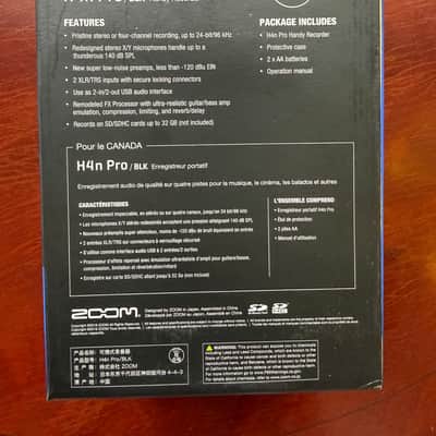 Zoom H4n PRO Handy Digital Multitrack Recorder 2010s - All Black image 8