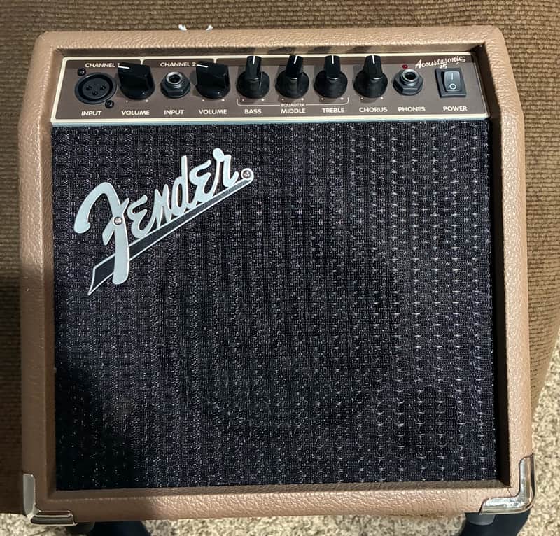 Fender Acoustasonic 15 2-Channel 15-Watt 1x6" Acoustic Guitar Amp 2013 - Present - Brown