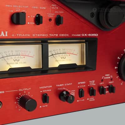 Akai GX-635D Reel-to-Reel Tape Deck Custom Red - Restored - 1 Year Warranty image 16