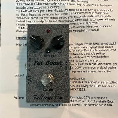 Fulltone Fat Boost V1 2000’s - Grey image 1