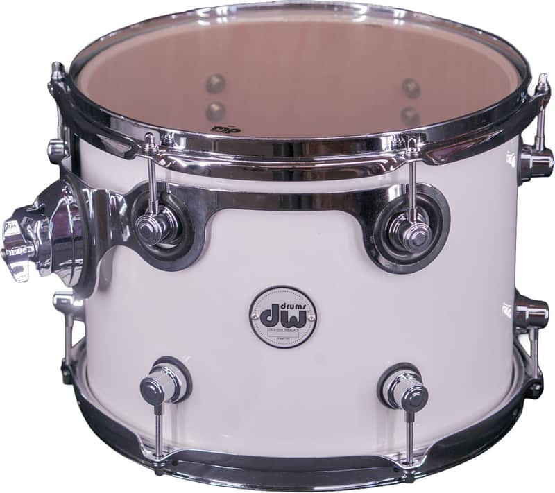 DW Design Series 12" x 9" Rack Tom Drum – Gloss White – Mint image 1
