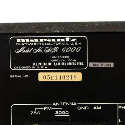 Marantz SR 6000 DC Amplifier True Power Tuner Receiver w/ Adapter Excellent! image 7