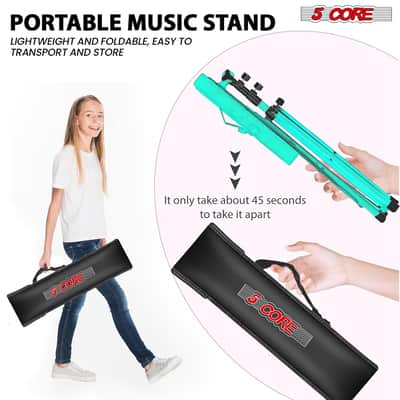 5 Core Music Stand Adjustable 52" Desktop Book Stands Portable Foldable Bild 4