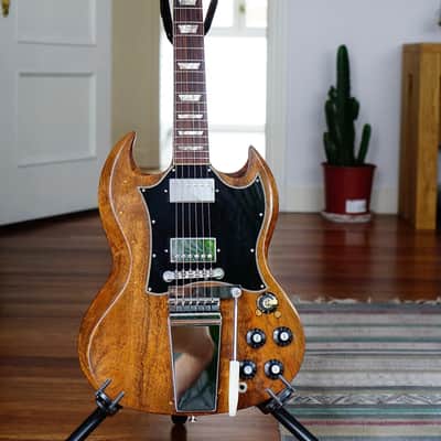 Gibson SG Standard "Large Guard" with Maestro Vibrola 1966 - 1971 - Walnut image 4