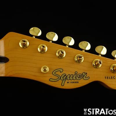 Fender Squier FSR Class Vibe 50s Telecaster NECK w GOLD TUNERS Tele Tinted Maple image 1