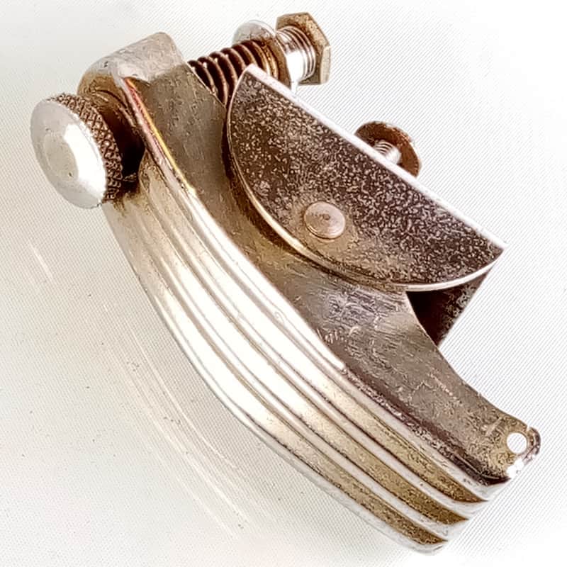 Slingerland Clamshell Butt Side Strainer Radio King Snare Drum Nickel Vintage50s image 1