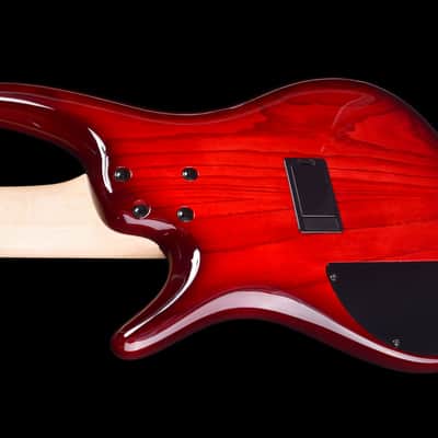 Ibanez ANB205 Adam Nitti Signature 2019 - Transparent Wine Red Burst image 6