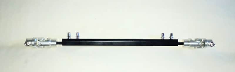 UNMARKED BASS DRUM POWER SHAFT CONNECTOR BAR - BLACK & ALUMINUM - FREE SHIP TO C-USA! image 1