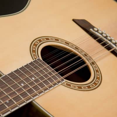 Washburn WD7S Harvest Series Dreadnought Solid Spruce Top Mahogany Neck 6-String Acoustic Guitar image 5