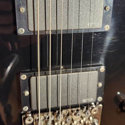 ESP LTD EC-401 FR RARE Floyd Rose Model Black w/ Matching LTD HSC image 7