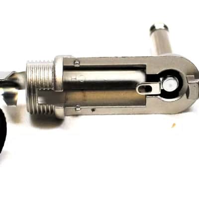 (2) Two Genuine REAN by NEUTRIK NYS207 Mono 1/4" Plug Right Angle 6.35 mm Nickel image 4