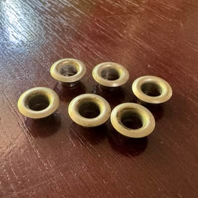 Gibson Vintage 1957 Kluson Nickel Tuner Ferrules Bushings 1956 1958 1959 1960 1961 image 2
