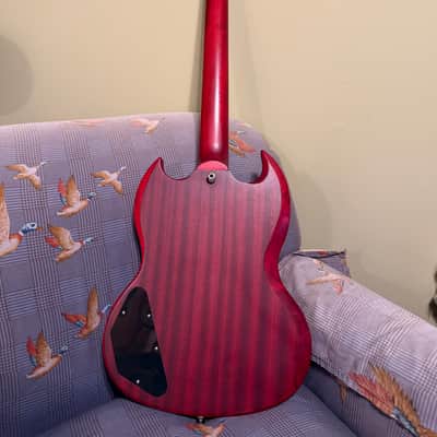 Epiphone SG G400 Standard Electric Guitar Worn Cherry image 4