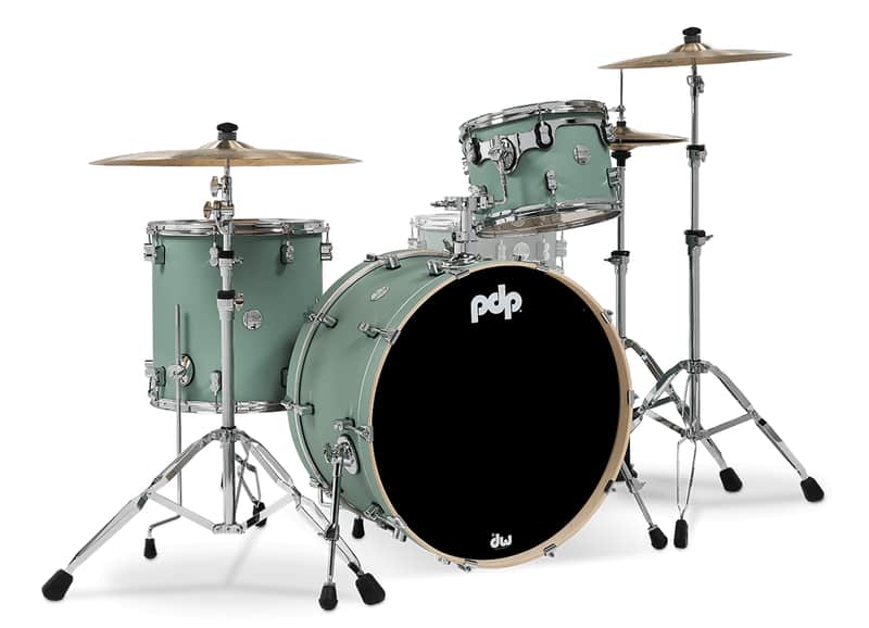PDP Concept Maple Satin Seafoam Finish Ply Rock Drum Set PDCM24RKSF image 1