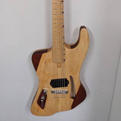 SomethingAwesome. Low 27 Baritone Semi-hollow Left Handed - Natural image 1