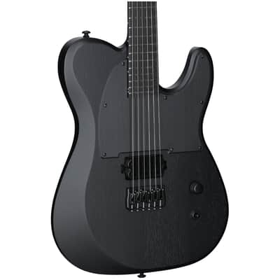 Schecter PT Black Ops Electric Guitar, Satin Black Open Pore image 1