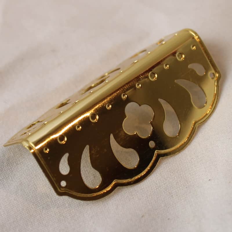 NEW Accordion Part - Golden Decorative Accordion Corner Piece image 1