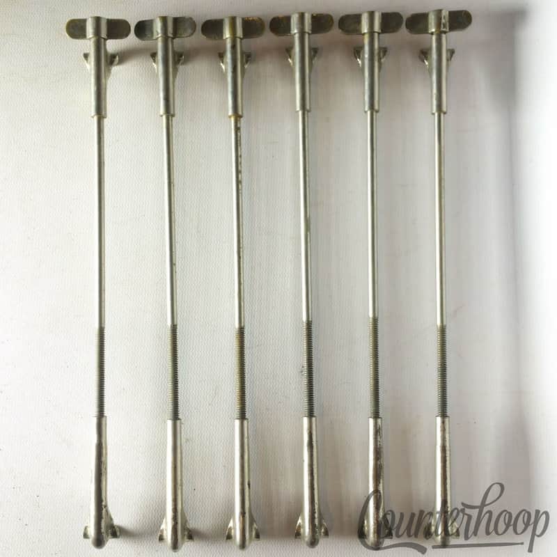 *Leedy 6x Snare/Tom Drum 7" Single-Tension T-Rods+Claws Nickel Vintage 10s USA* image 1