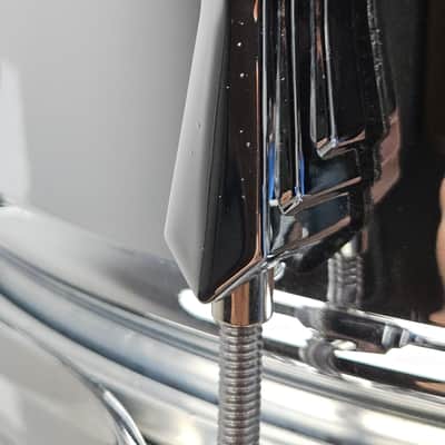 British Drum Company Bluebird 14x6" 10-Lug Chrome-Over-Brass Snare Drum image 14