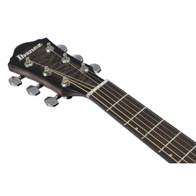 Ibanez AEWC16QA-TKH Transparent Black Sunburst - Acoustic Guitar image 8