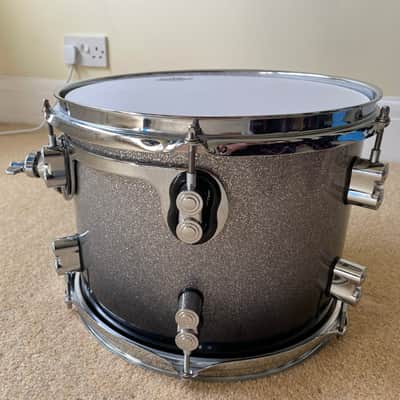 PDP Concept Maple 8-Piece Shell Pack - Silver to Black Sparkle Fade (Upgraded Double Kick Drum Setup) image 15