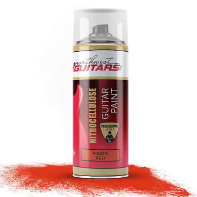 Fiesta Red Nitrocellulose Guitar Paint / Lacquer 400ml image 2