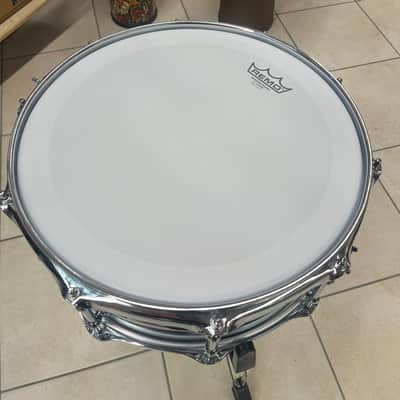 Ludwig LU5514SL Supralite 5.5x14" 10-Lug Steel Snare Drum with P88I Strainer 2021 - Present - Polished Steel image 2