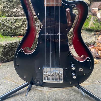 Series 10 “Ampeg Scroll” Style Bass 1990’s with Hard Stock Case image 2