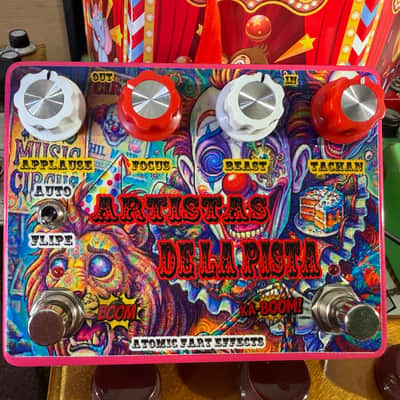 Atomic Fart Effects ARTISTAS DE LA PISTA Hand Made Left : (Based in Gold “Klon Centaur & Booster Ecoplex EP2 image 15