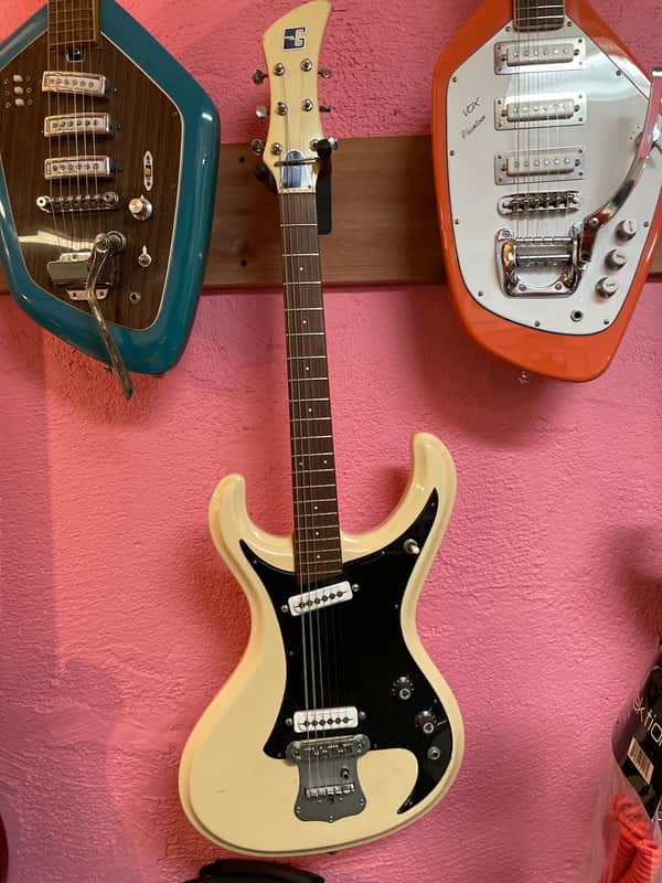 1960's Guyatone LG-150T White Mosrite style guitar | Reverb Australia
