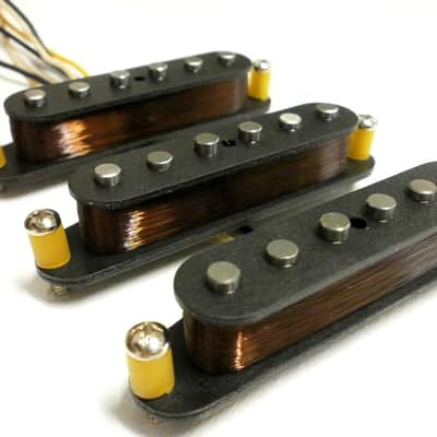 Q pickups HAND WOUND Stratocaster Strat SET Big Tone Dipper Mid Scooped Mayer image 7
