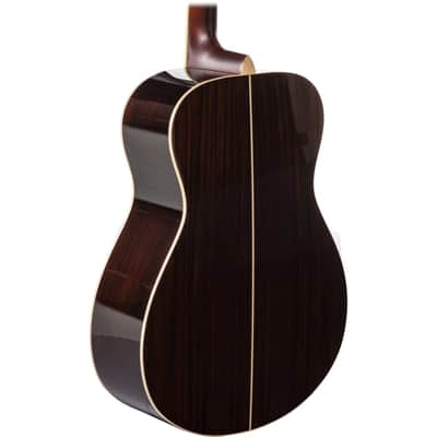 Yamaha L Series Rosewood Small Body Acoustic Guitar With Passive Pickup With Hard Bag; Natural image 5