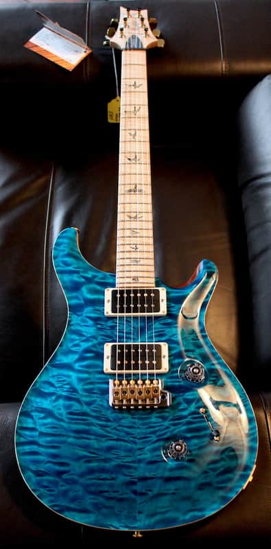 PRS Custom 24 Artist Package Blue Matteo Quilt w/ Flamed Maple Neck image 1