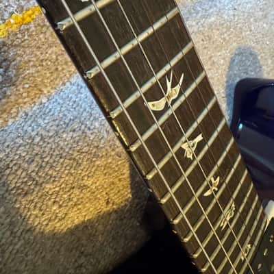 Rare Color! 6.98lbs 2018 PRS Custom 24 - Faded Gray Black Blue Burst image 11