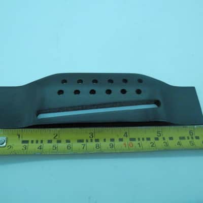 Generic Acoustic 12-string guitar bridge Lot of 4 Slotted bridges new old stock image 4