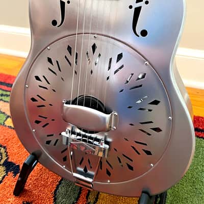 National Reso-Phonic RAW Steel PICCOLO Guitar 2024 image 5
