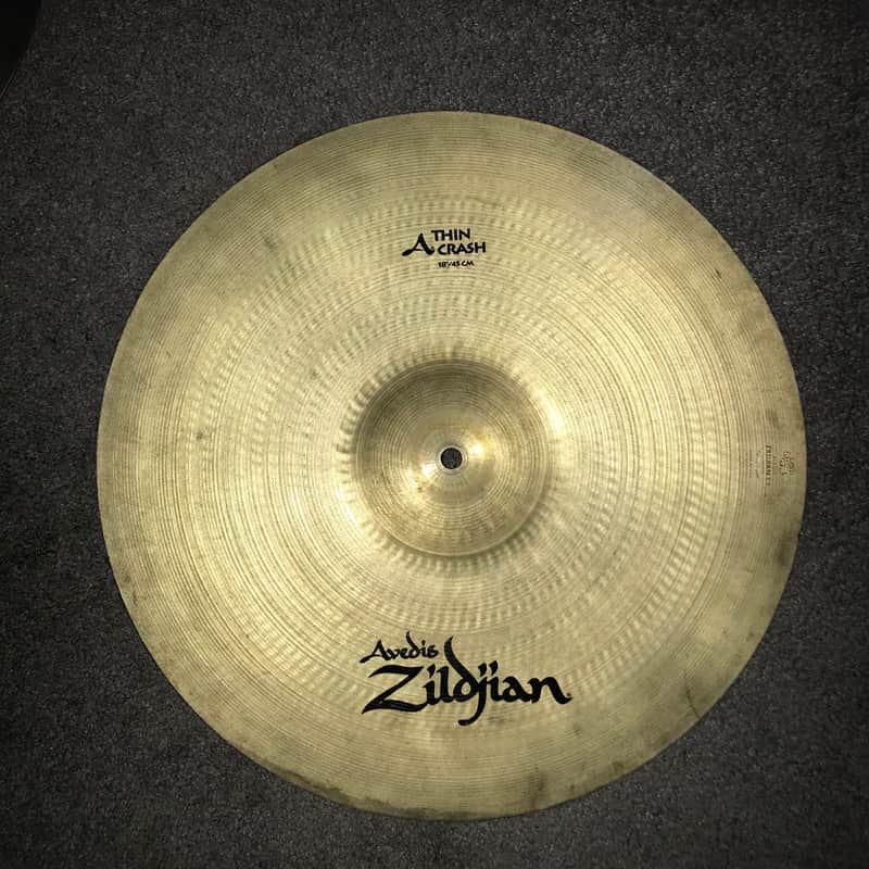 Zildjian 18" A Series Thin Crash Cymbal 1982 - 2012 image 3