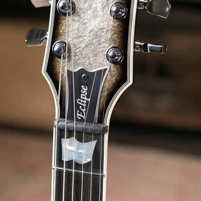 ESP Custom Shop Original Series Eclipse Electric Guitar - Silver Liquid Metal Burst with Hardshell Case image 5