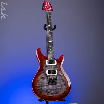 PRS SE Custom 24 Floyd Electric Guitar Charcoal Cherry Burst image 2