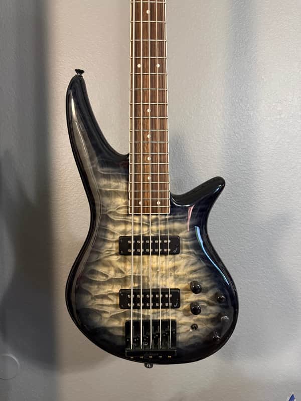 Jackson X Series Spectra Bass SBXQ V 2021 - Present - Transparent Black Burst