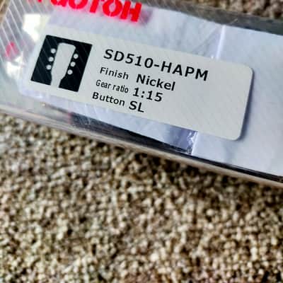NEW Gotoh SD510-SL HAPM LOCKING Tuners Set L3+R3 Adjustable Height 3x3 - NICKEL image 2